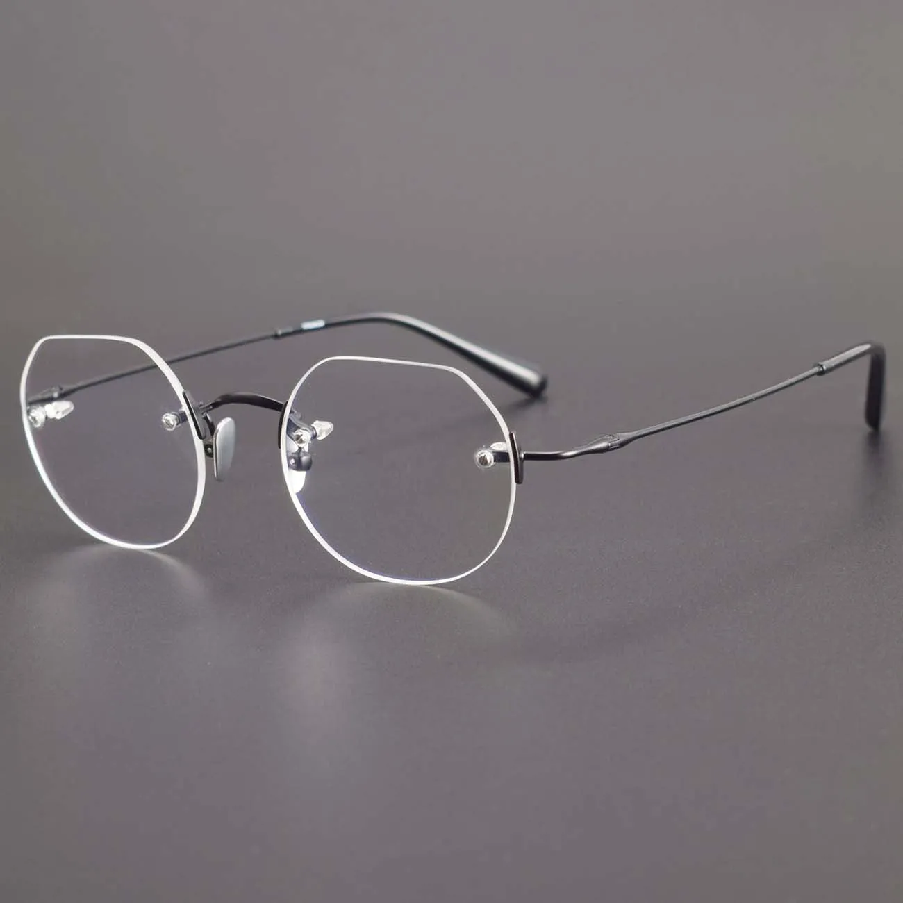 Griffin Titanium Geometric Glasses Frame
