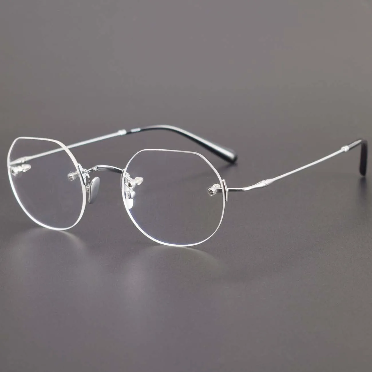 Griffin Titanium Geometric Glasses Frame