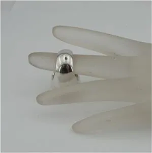 Hadar Designers 9k Yellow Gold Handmade Sterling Silver Amber Ring 7.5, 8 (H) Y