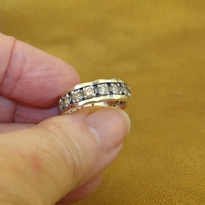 Hadar Designers 9k Yellow Gold Sterling Silver Champagne Opal Ring sz 7 ( ) LAST