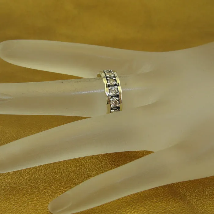 Hadar Designers 9k Yellow Gold Sterling Silver Champagne Opal Ring sz 7 ( ) LAST