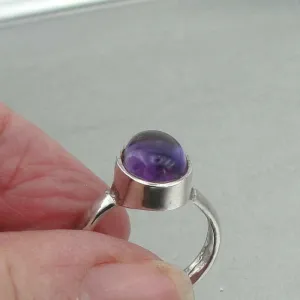 Hadar Designers Amethyst Ring size 6.5,7,7.5 Handmade 925 Sterling Silver ()SALE