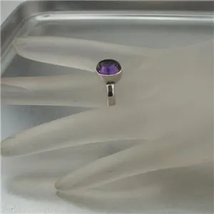 Hadar Designers Amethyst Ring size 6.5,7,7.5 Handmade 925 Sterling Silver ()SALE
