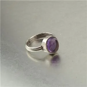 Hadar Designers Amethyst Ring size 6.5,7,7.5 Handmade 925 Sterling Silver ()SALE