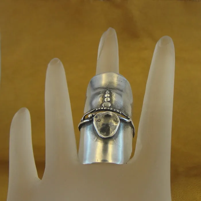 Hadar Designers Artistic 925 Sterling Silver Ring, Handmade (H106) Y