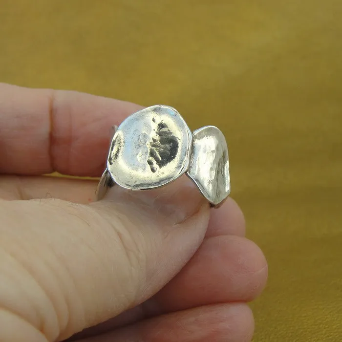 Hadar Designers Artistic 925 Sterling Silver Ring, Handmade (H)y