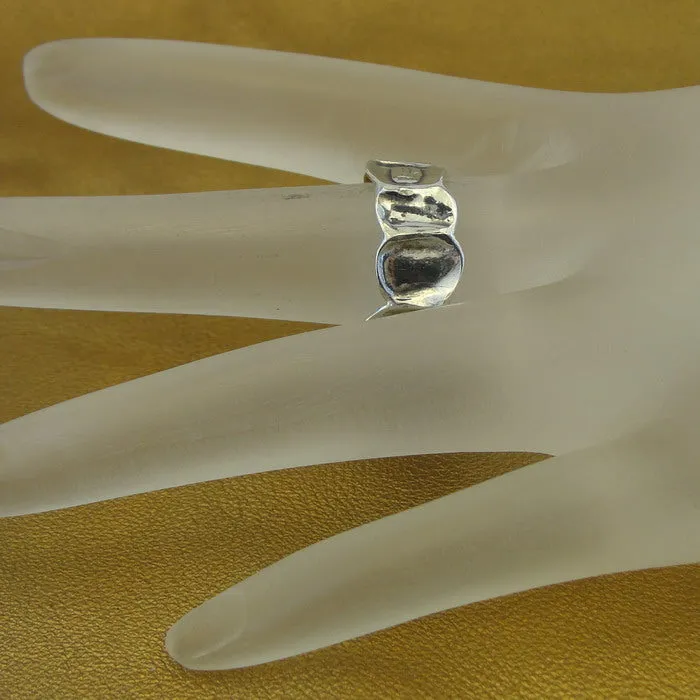 Hadar Designers Artistic 925 Sterling Silver Ring, Handmade (H)y