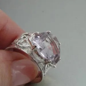 Hadar Designers Handmade Sterling Silver Amethyst Ring size 7,8,9,10 (I r426s