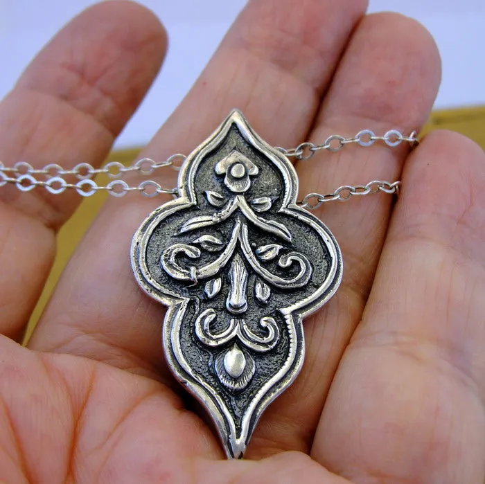 Hadar Designers Handmade Unique Sterling Silver Pendant (H) LAST ONE SALE