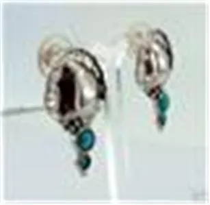 Hadar Designers moonstone earrings Artistic 925 sterling silver handmade (H 2662
