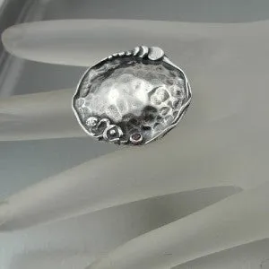 Hadar Designers Sterling Silver Garnet Ring 6,7,8,9,10 Handmade Gorgeous (H)SALE