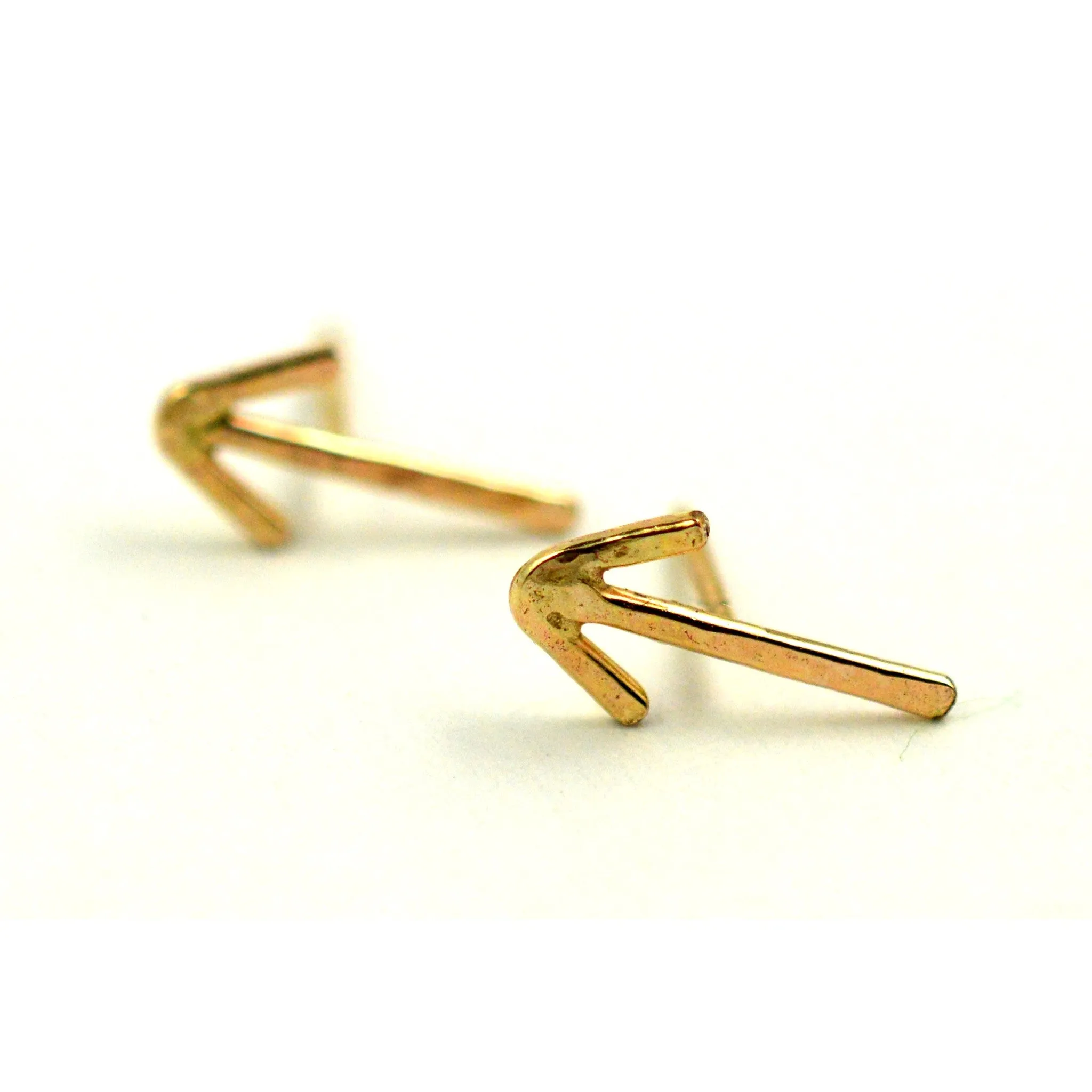 Hammered Arrow Earrings