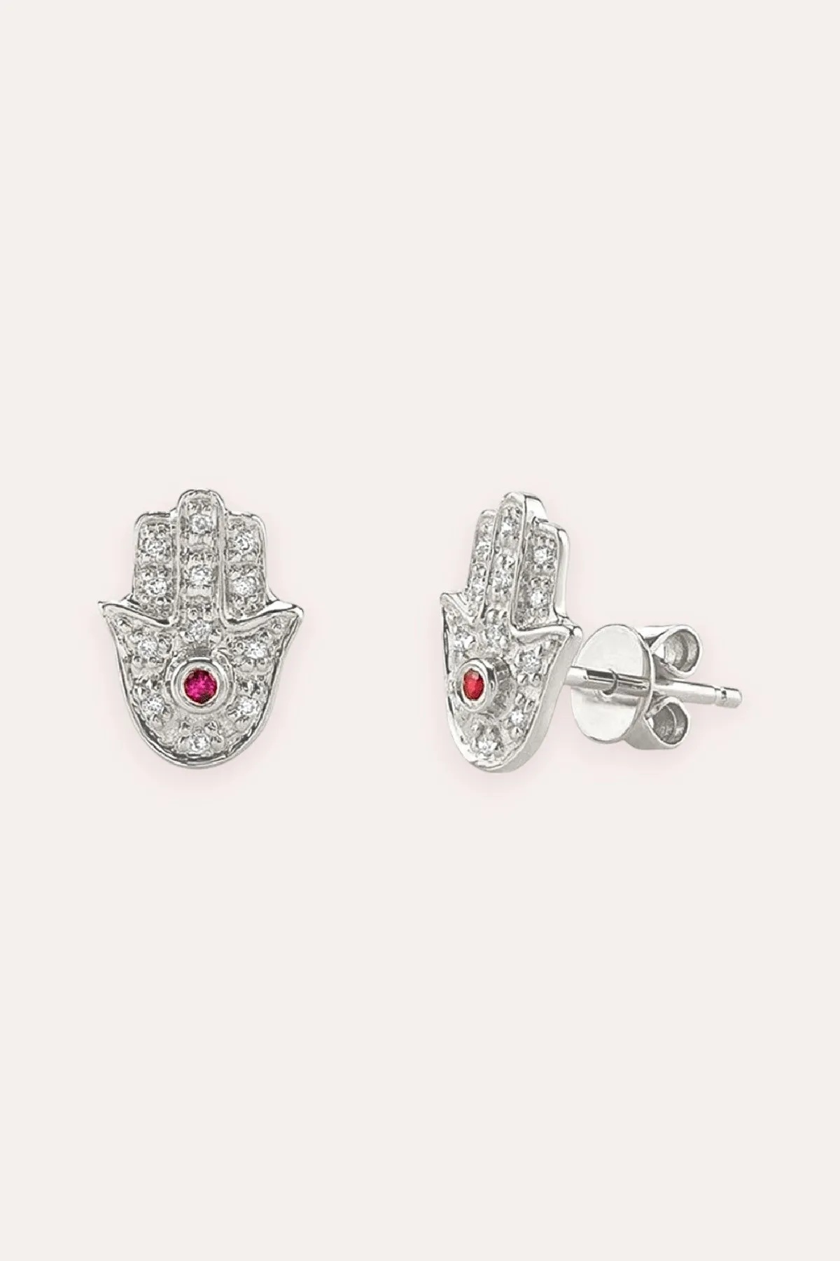 Hamsa Earring (Silver)