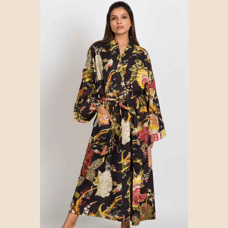 Handmade Long Kimono Robe - Multiple Styles