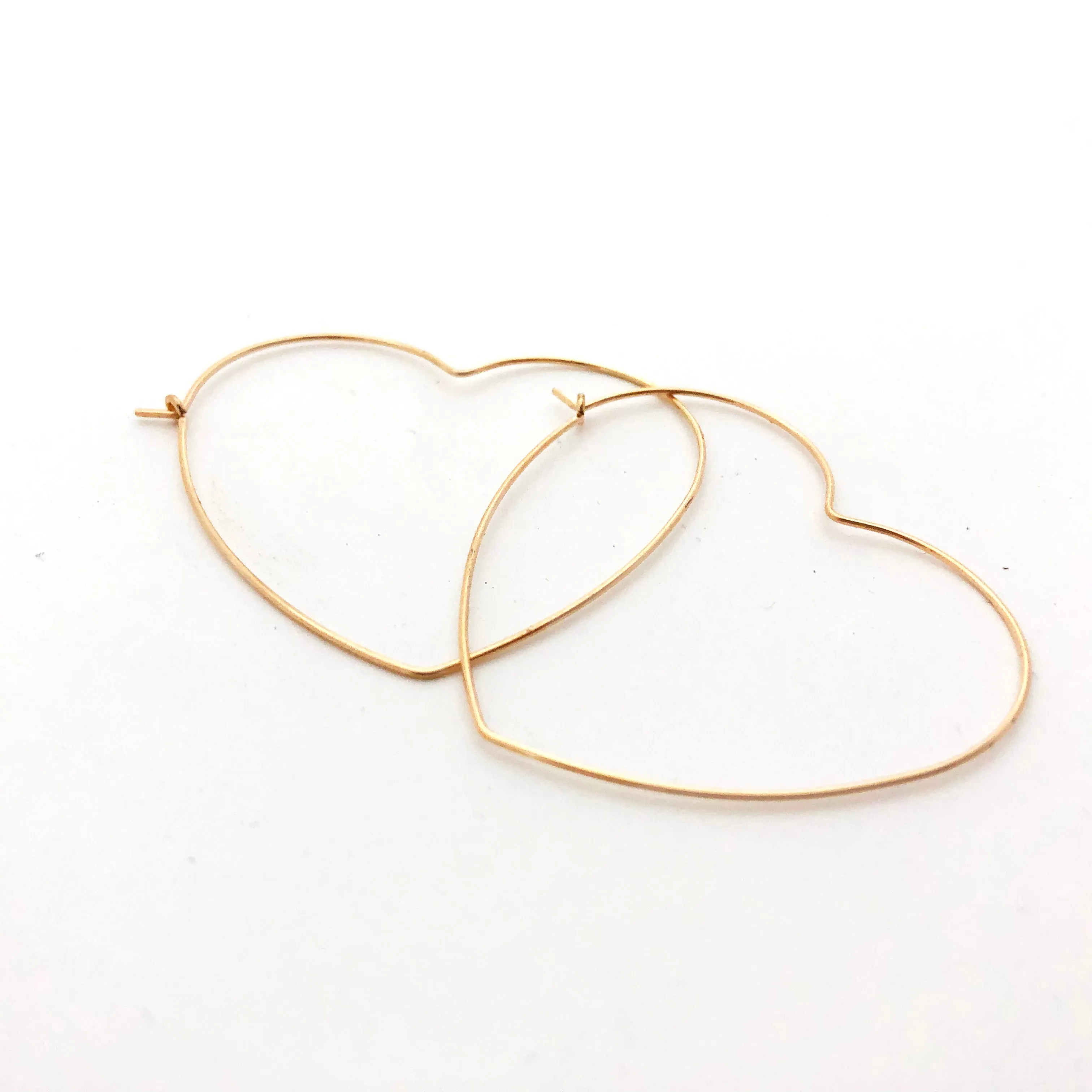 Heart Hoop Earrings