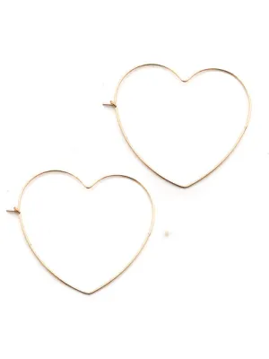 Heart Hoop Earrings