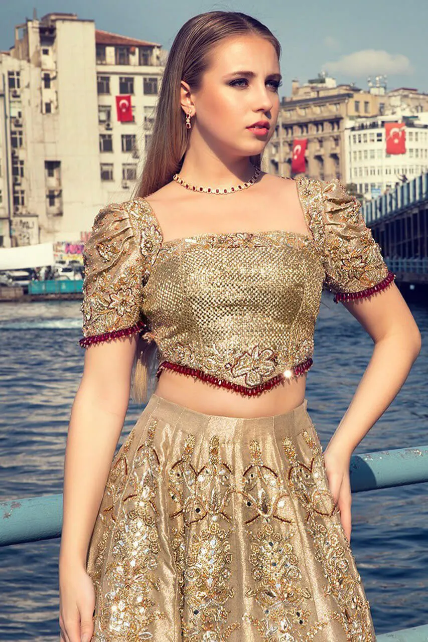 Heavy Gujrati Bridal Lehenga Choli Indian Bridal Wear