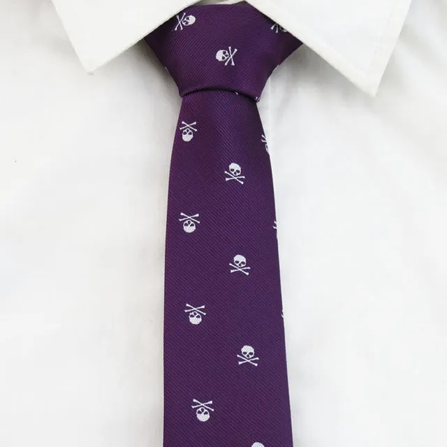 Hot Selling Fashionable Men's Skull Necktie