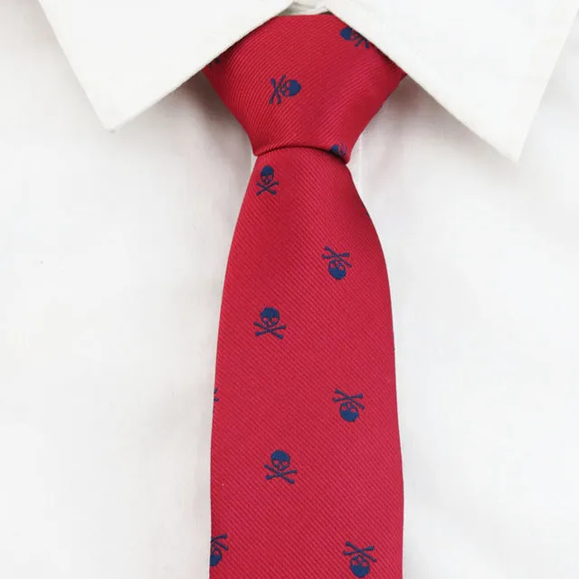 Hot Selling Fashionable Men's Skull Necktie