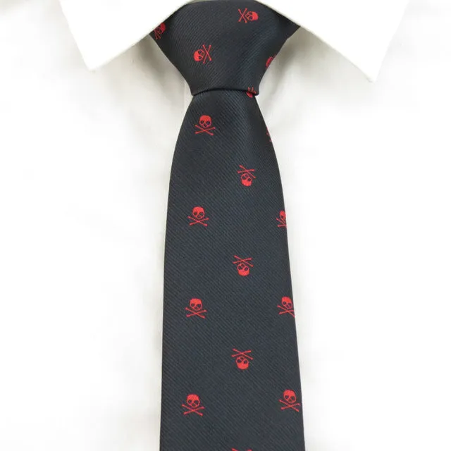Hot Selling Fashionable Men's Skull Necktie