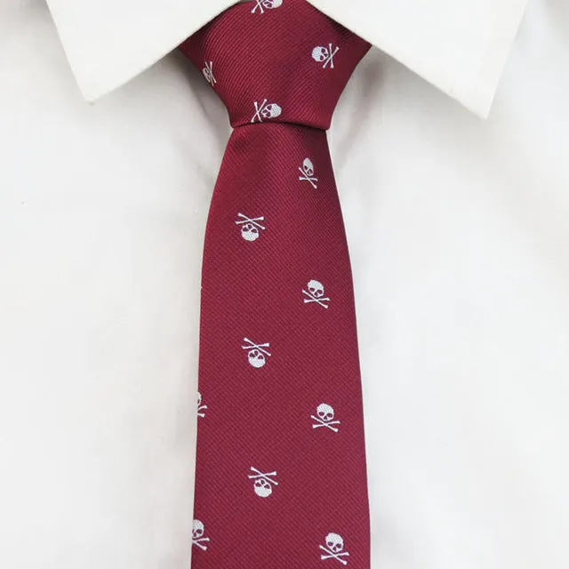 Hot Selling Fashionable Men's Skull Necktie