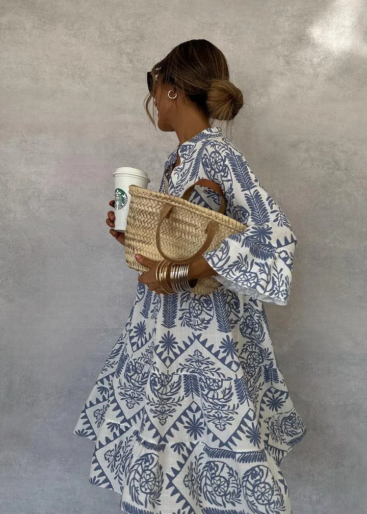 IDALINA AND FASHIONABLE PRINT DRESS