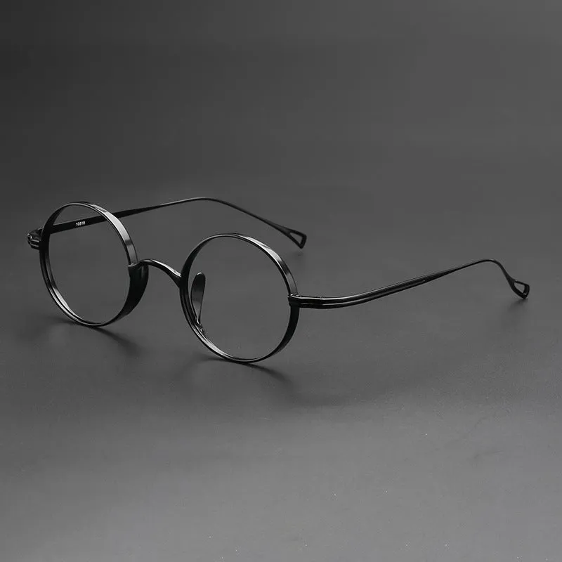 Ilian Titanium Vintage Round Eyeglasses Frames