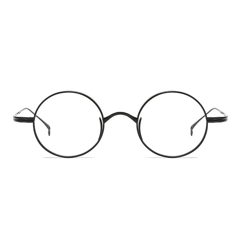 Ilian Titanium Vintage Round Eyeglasses Frames