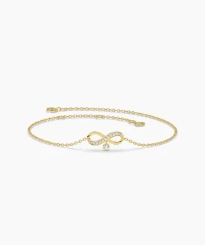 Infinity Bracelet with Diamonds