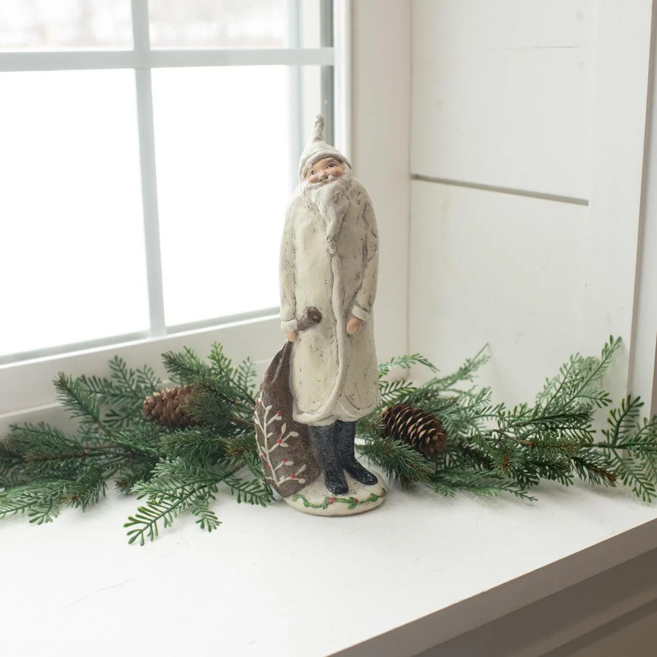 Ivory Santa with Bag