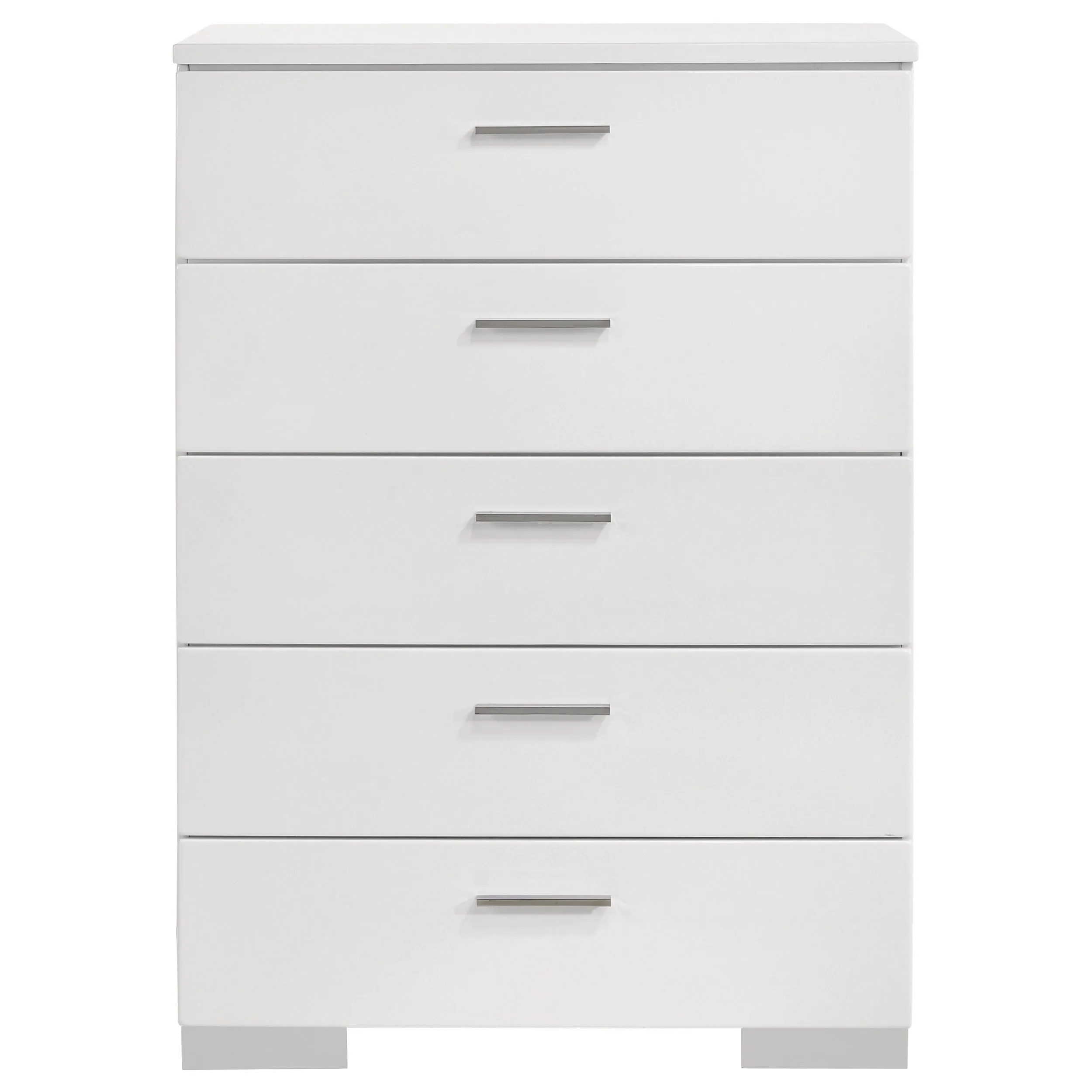 Jeremaine 5-piece Eastern King Bedroom Set White