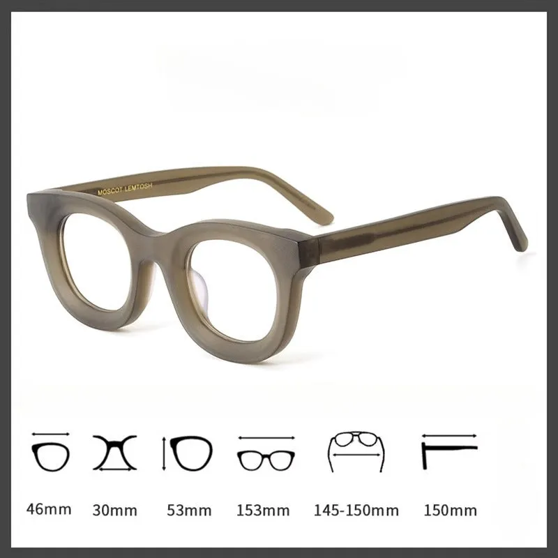 Jerrin Acetate Round Glasses Frames