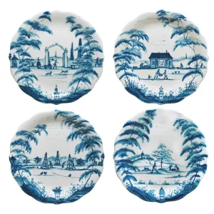 Juliska - Country Estate Delft Blue Party Plates - Set of 4