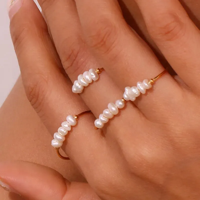 Kaia Delicate Pearl Ring