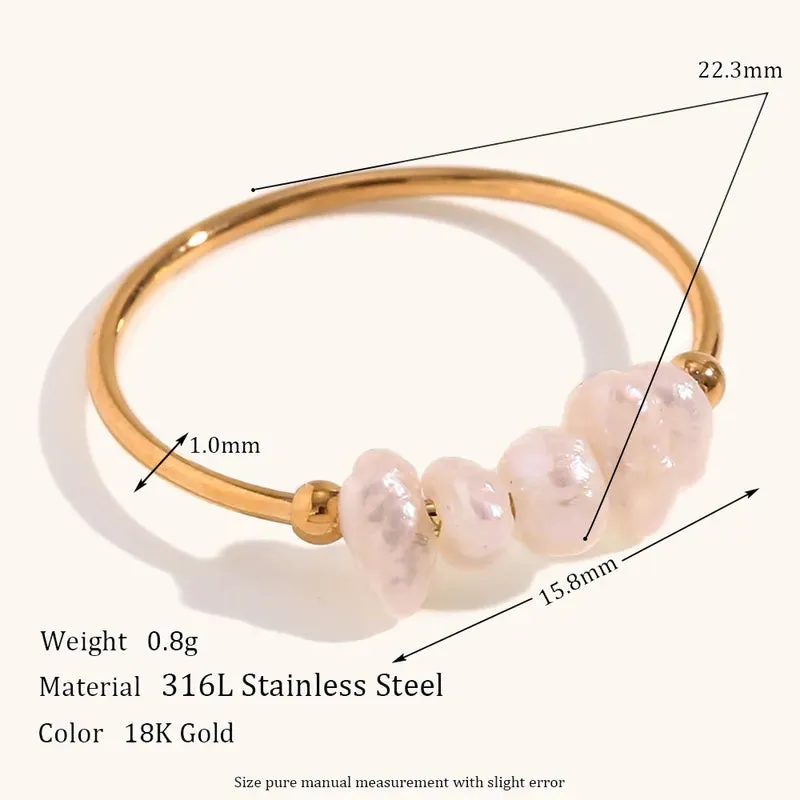 Kaia Delicate Pearl Ring