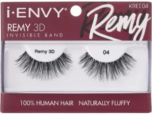 Kiss I Envy Remy 3D Invisible Band 100% Human Hair Eyelashes-KREI04