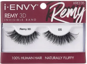 Kiss I Envy Remy 3D Invisible Band 100% Human Hair Eyelashes-KREI05