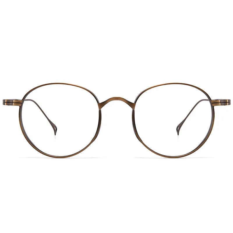Kylar Titanium Vintage Round Eyeglasses Frames