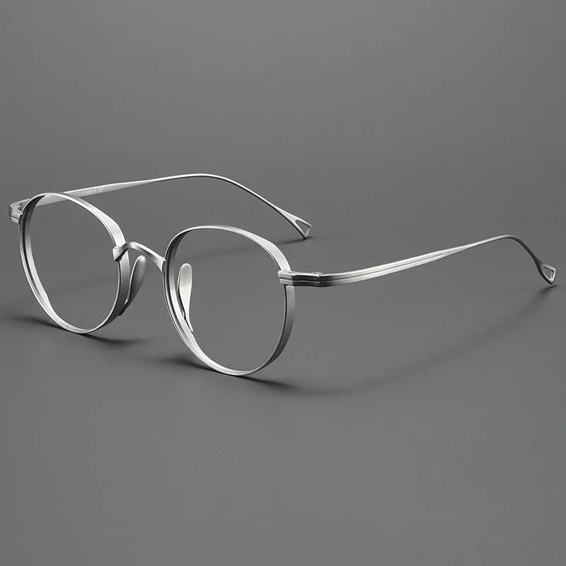 Kylar Titanium Vintage Round Eyeglasses Frames