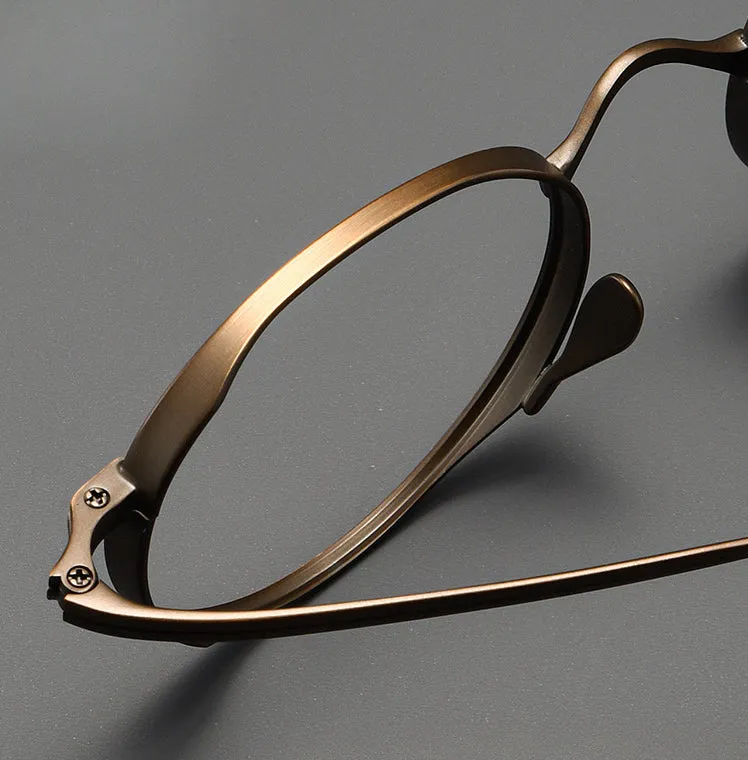 Kylar Titanium Vintage Round Eyeglasses Frames