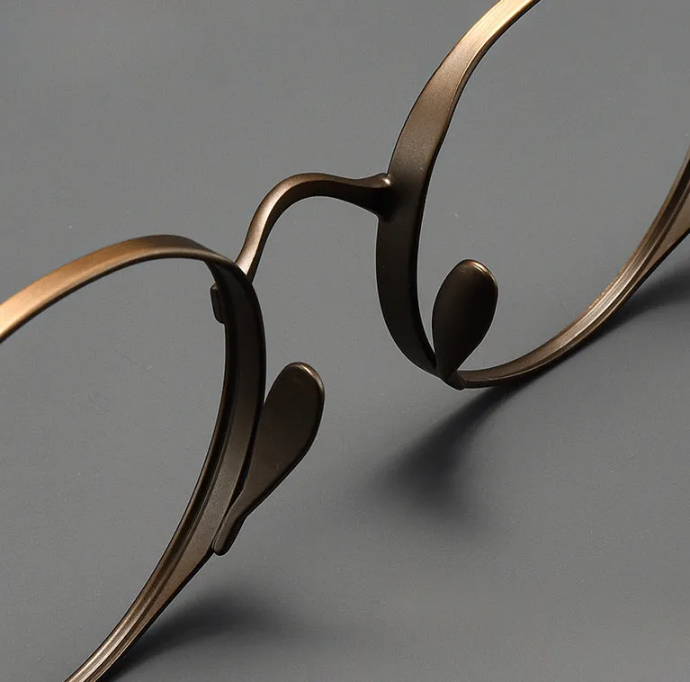 Kylar Titanium Vintage Round Eyeglasses Frames