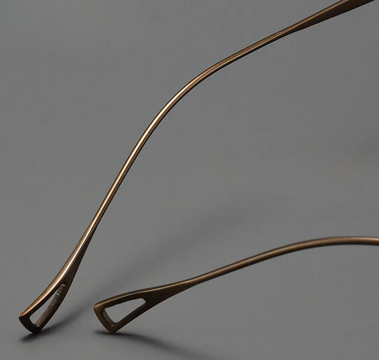 Kylar Titanium Vintage Round Eyeglasses Frames