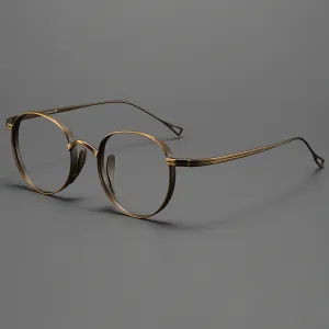 Kylar Titanium Vintage Round Eyeglasses Frames