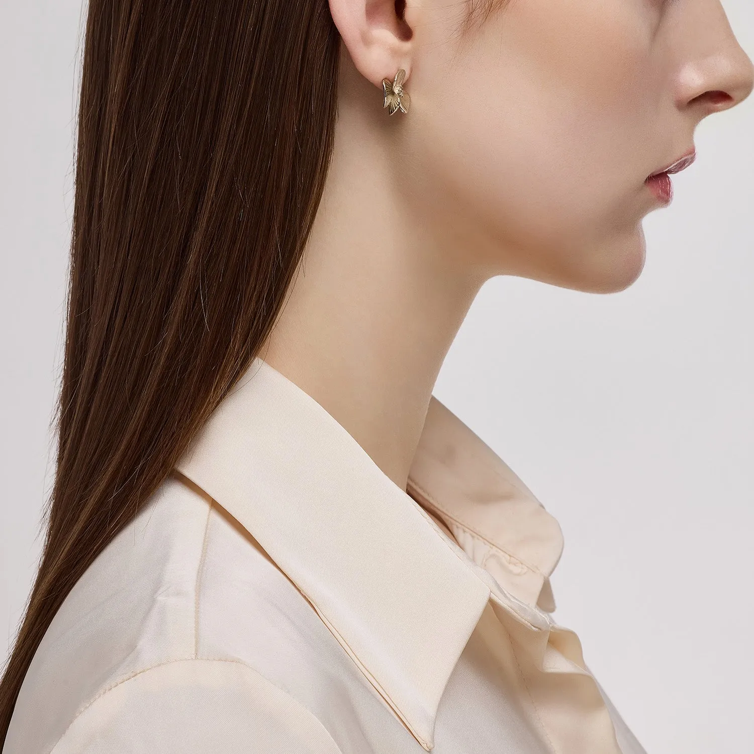 La D.D Gold Earring JDDEN5S024S