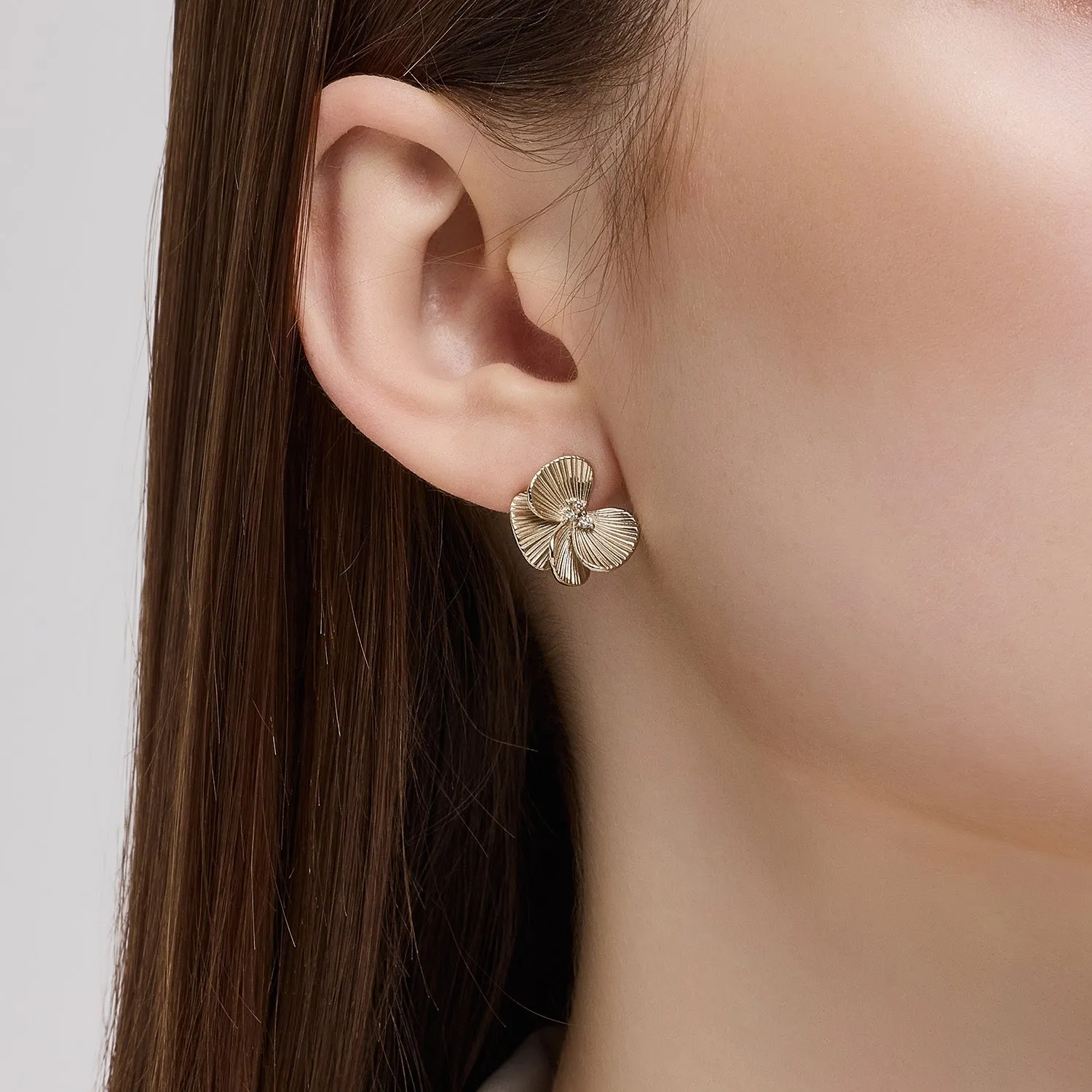 La D.D Gold Earring JDDEN5S024S