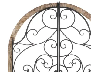 Large arched iron wall hanging decor