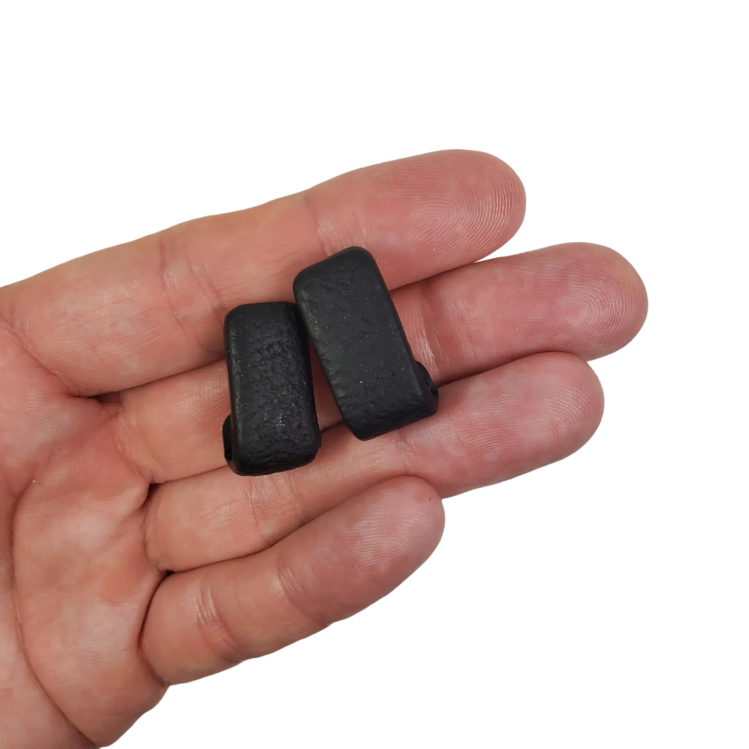 Large Black Huggie Earrings - Solid Color for a Bold Statement