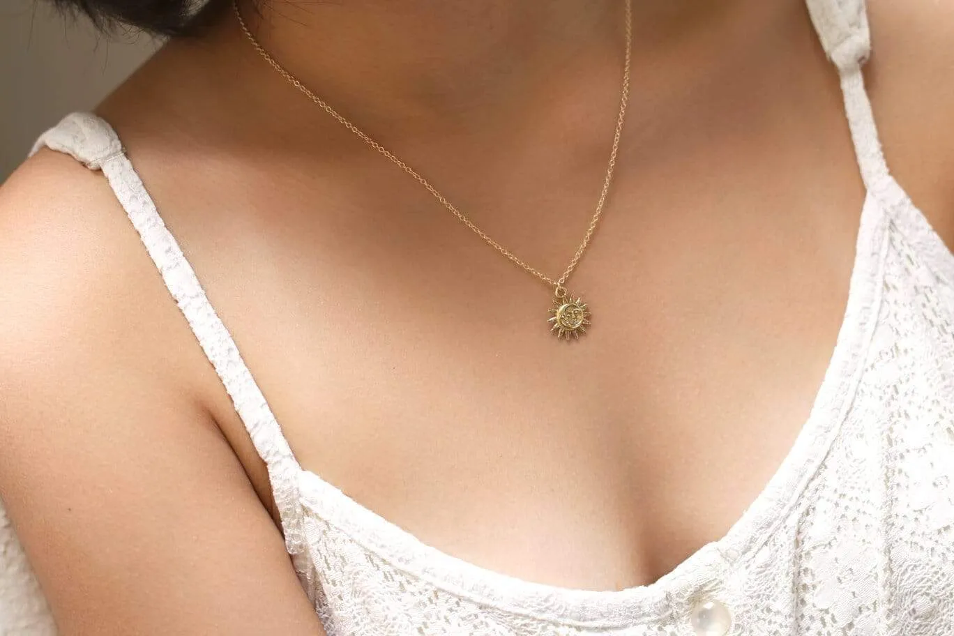 Light after Dark | Sun & Moon Charm Necklace