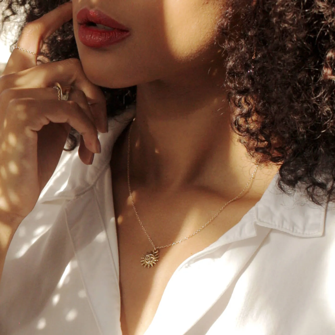 Light after Dark | Sun & Moon Charm Necklace