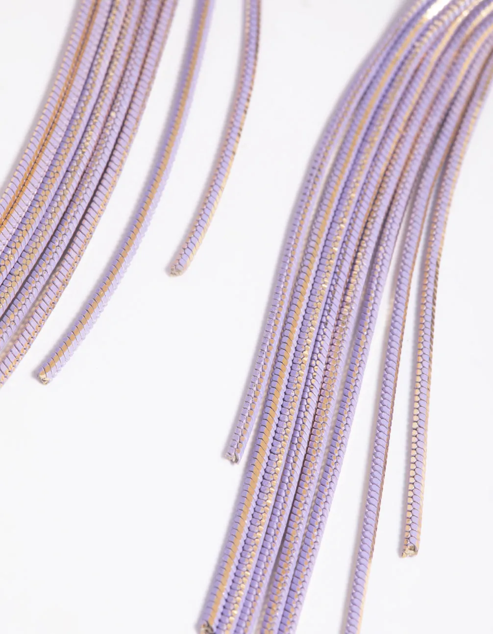 Lilac Waterfall Drop Earrings